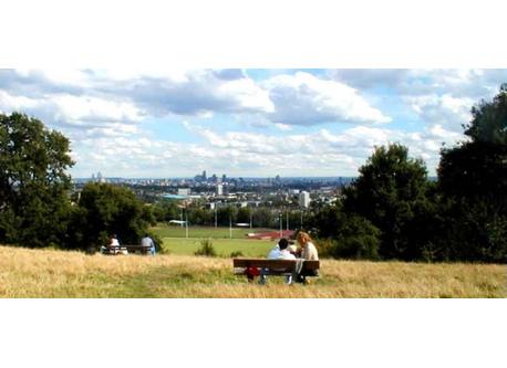 Parliament Hill with views of the City from Hampstead Heath