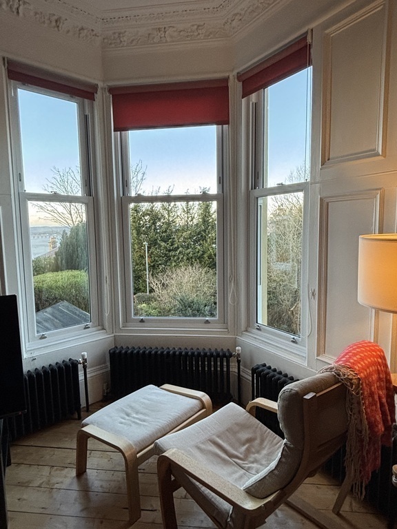 View from main sitting room. 