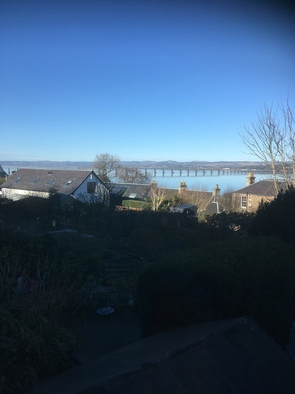 View over the Tay Estuary from the front of our house in Newport.
