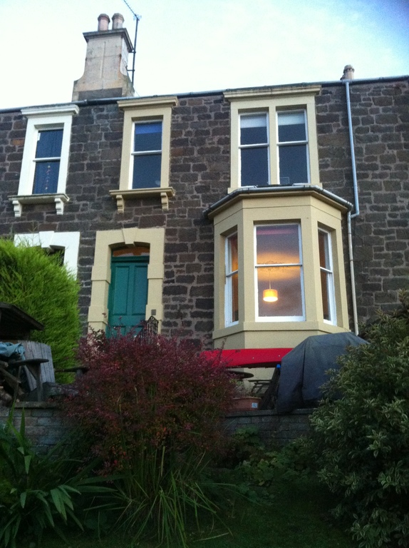 Front of house facing the river