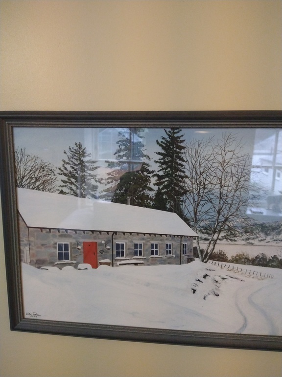 Letter Steading with snow