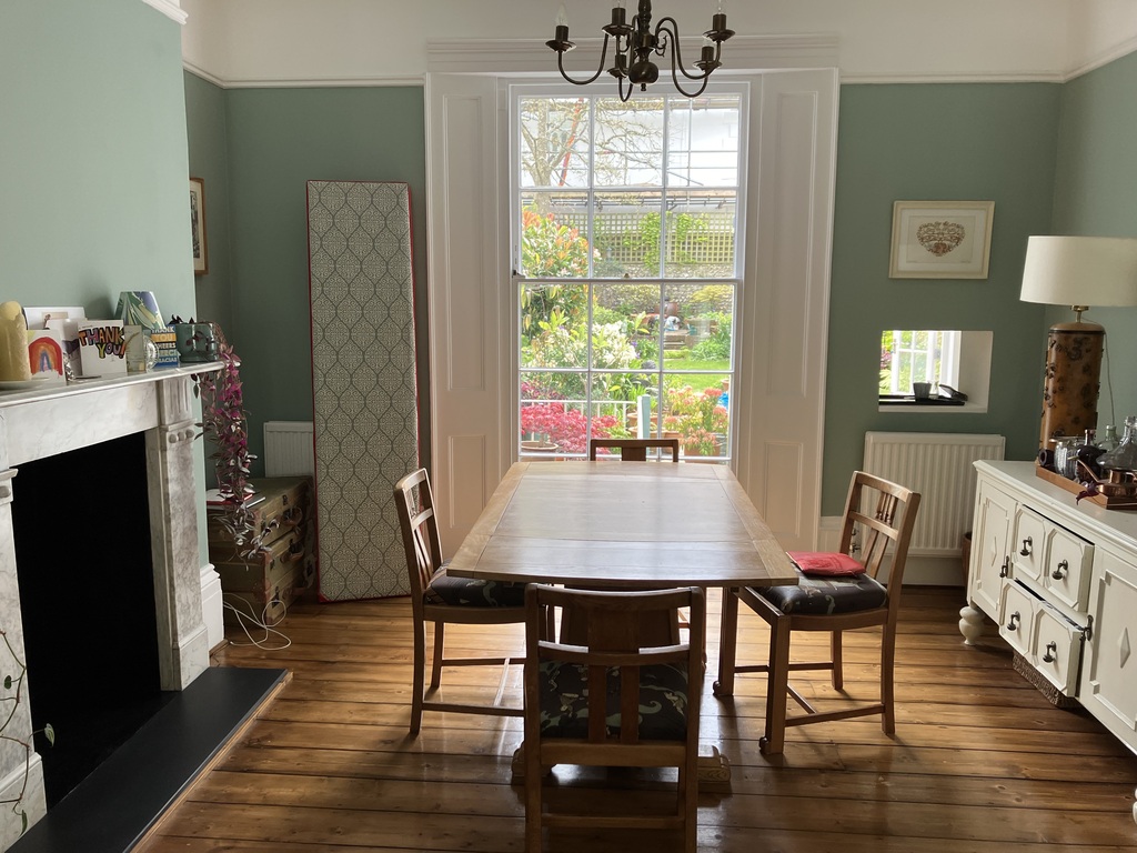 Dining room looking out onto back garden