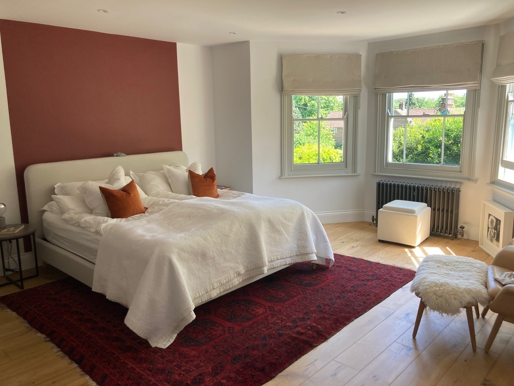 Master bedroom with ensuite bathroom