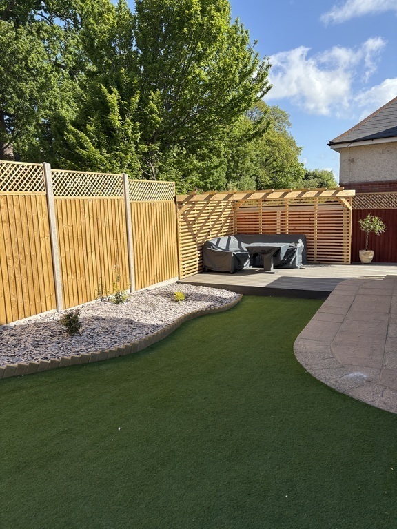 Enjoy relaxing in the new garden seating area.