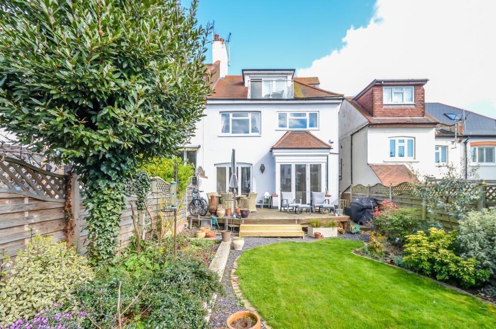 The house from west facing rear garden