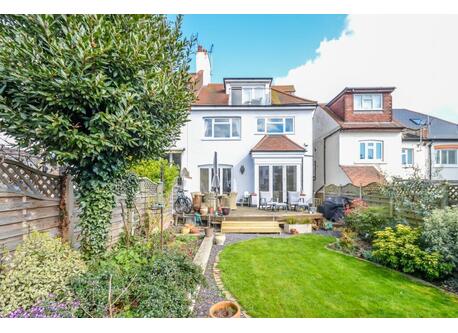 The house from west facing rear garden