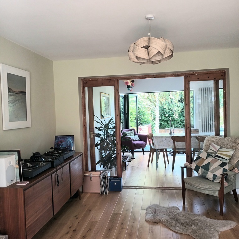 Family lounge through to kitchen-diner