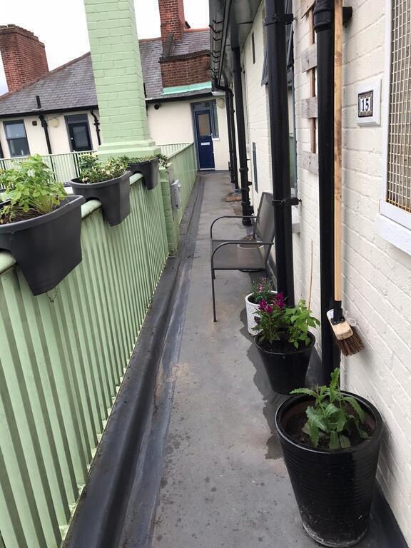 Communal balcony leading to our front door