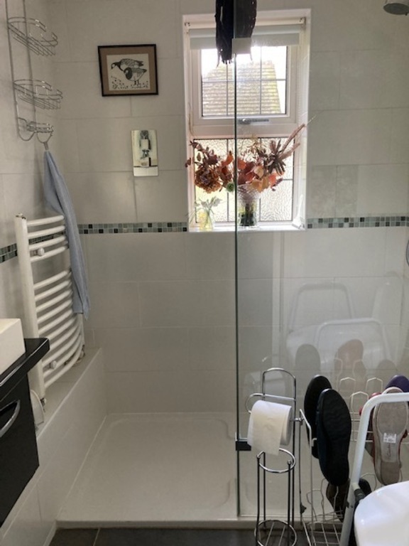 Downstairs shower room with toilet