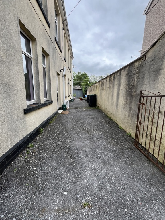 Back of the house with drive - private parking for you.