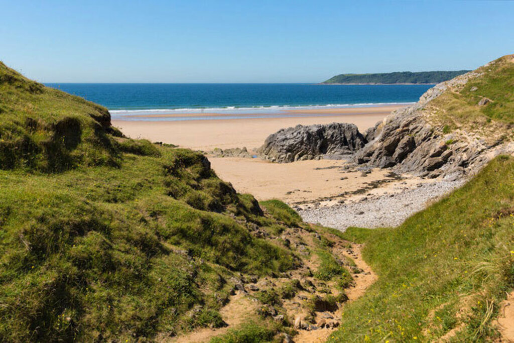 Pobbles beach (25miles), the Gower Peninsula. 