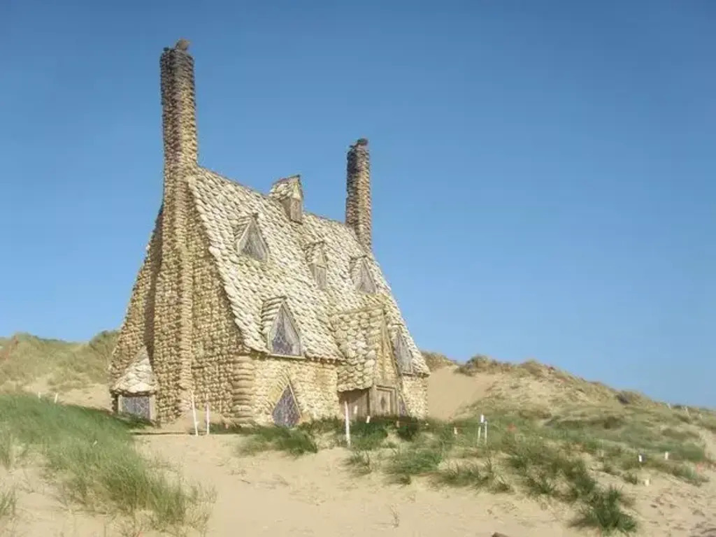 Freshwater West (55miles)  beach in Pembrokeshire where Dobby's house was filmed. Set no longer there. 