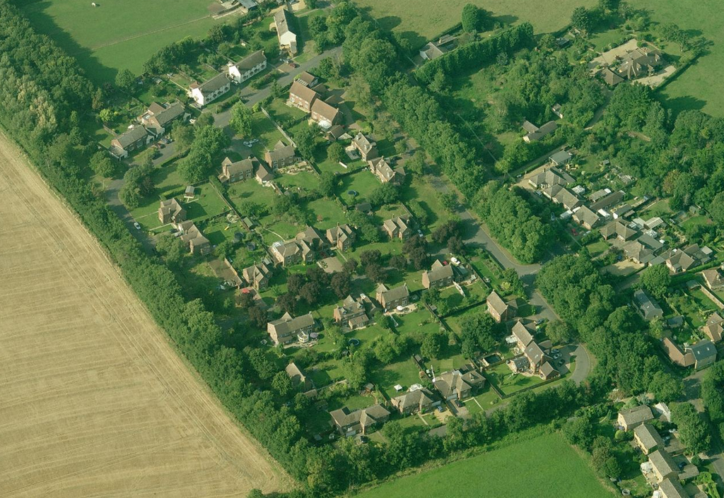 Thatchers Wood aerial view