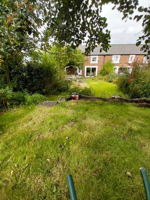 View from back of the garden to the house