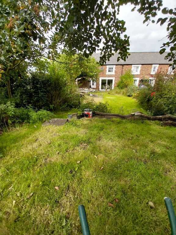 View from back of the garden to the house