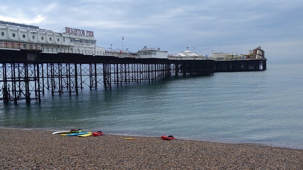 Infamous Brighton Pier, easily accessible by bus