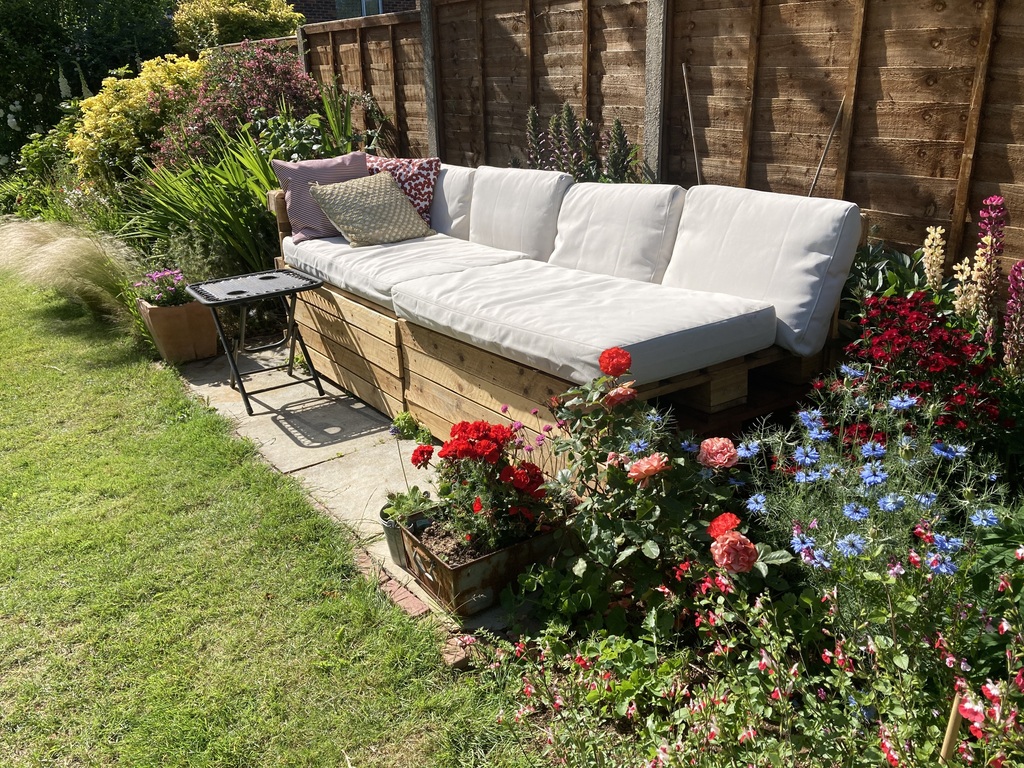 Lots of places to relax in the garden after a day out