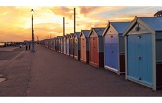 Iconic Hove beach huts