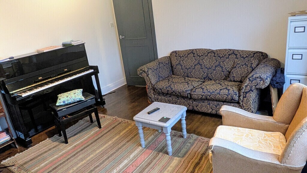 You are welcome to play the piano respectfully and gently.