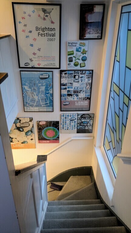 Stairway leading up to 1st floor