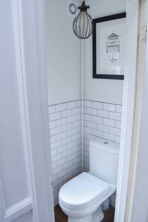 Downstairs cloakroom - toilet and sink