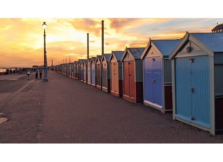 Iconic Hove beach huts