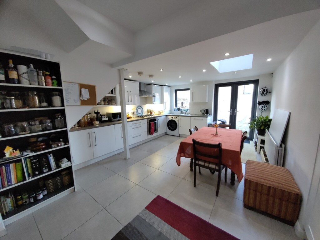 Kitchen diner with the table extended