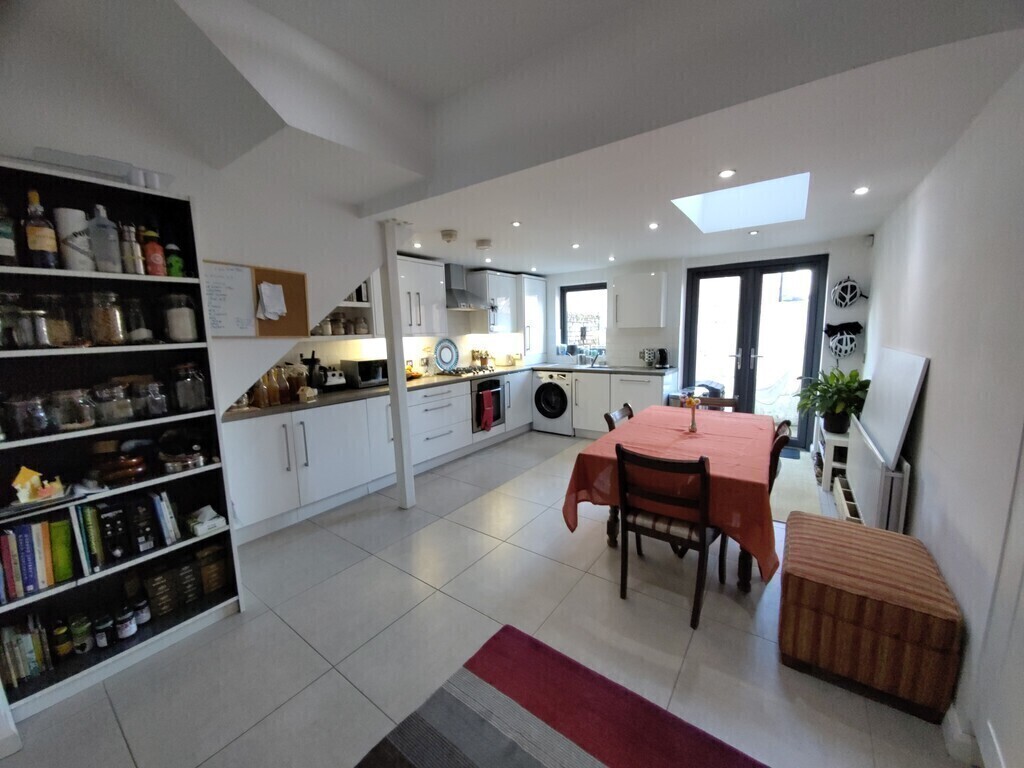 Kitchen diner with the table extended