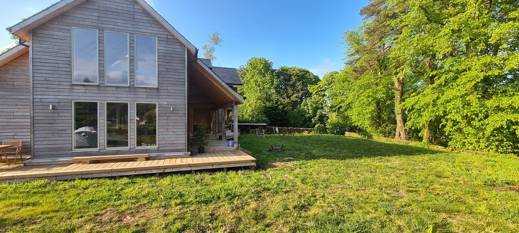 South facing elevation of our house, yes we get some sunshine in Scotland!
