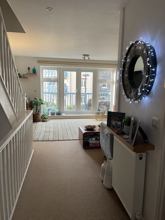 Hall leading to sitting room