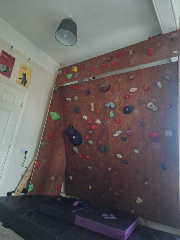 Climbing Wall inside the house