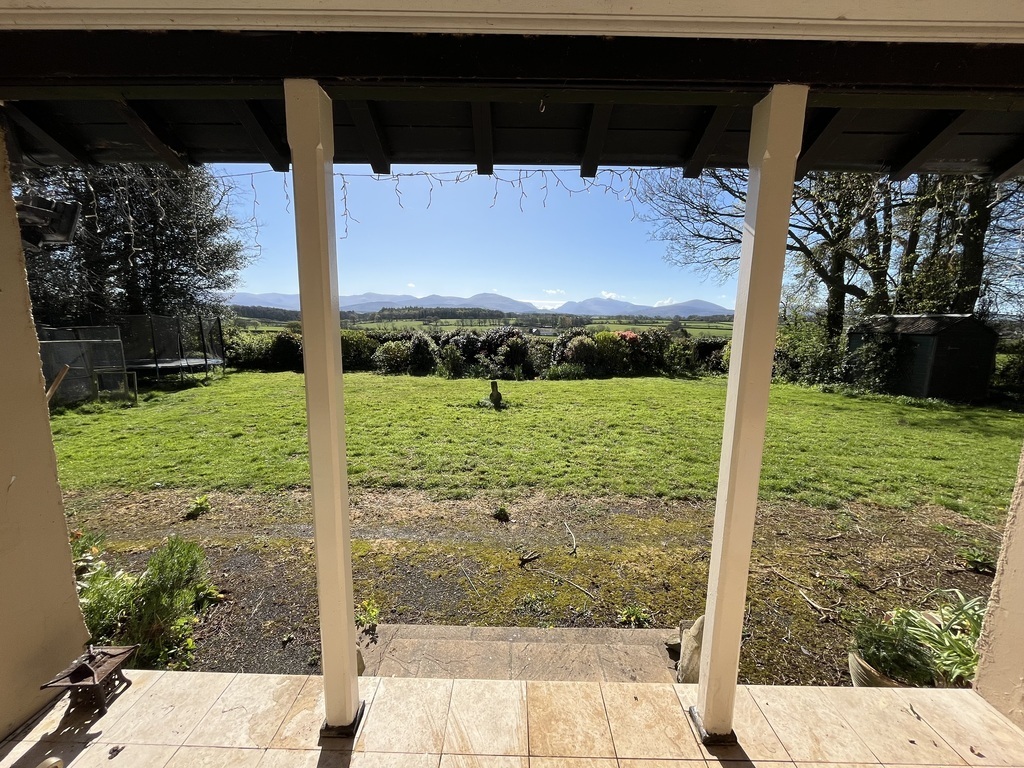 View of the mountains from the porch