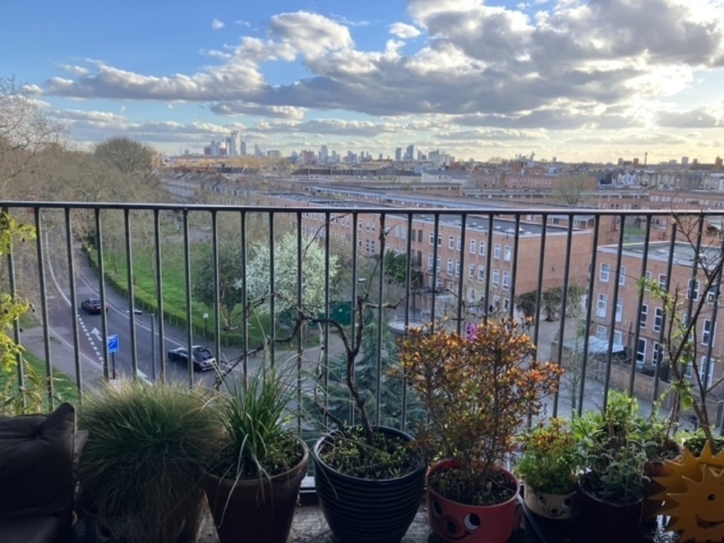 Balcony view South towards the City of London