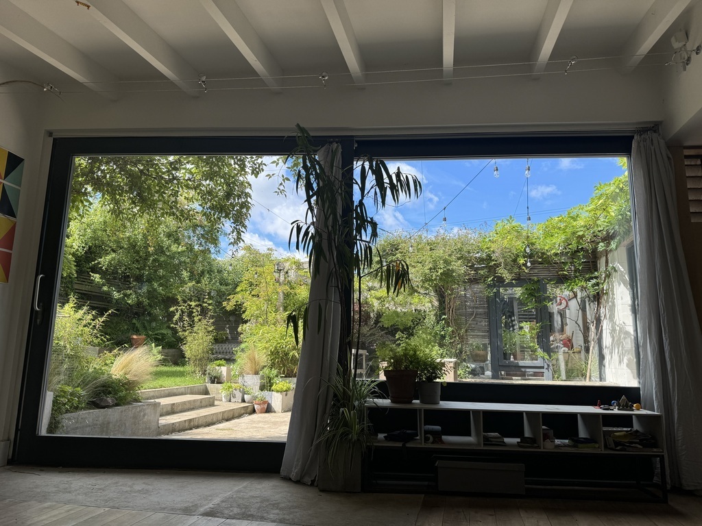 View from the garden room. 