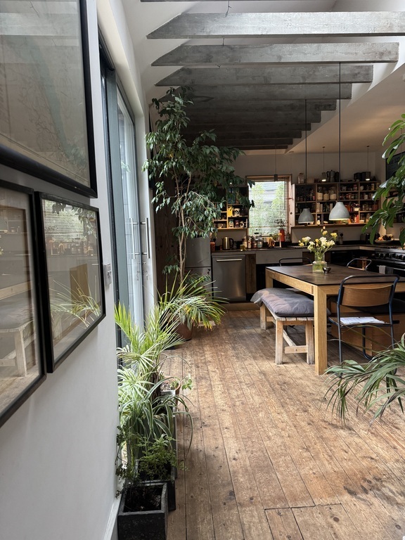 View from hallway through to kitchen. 