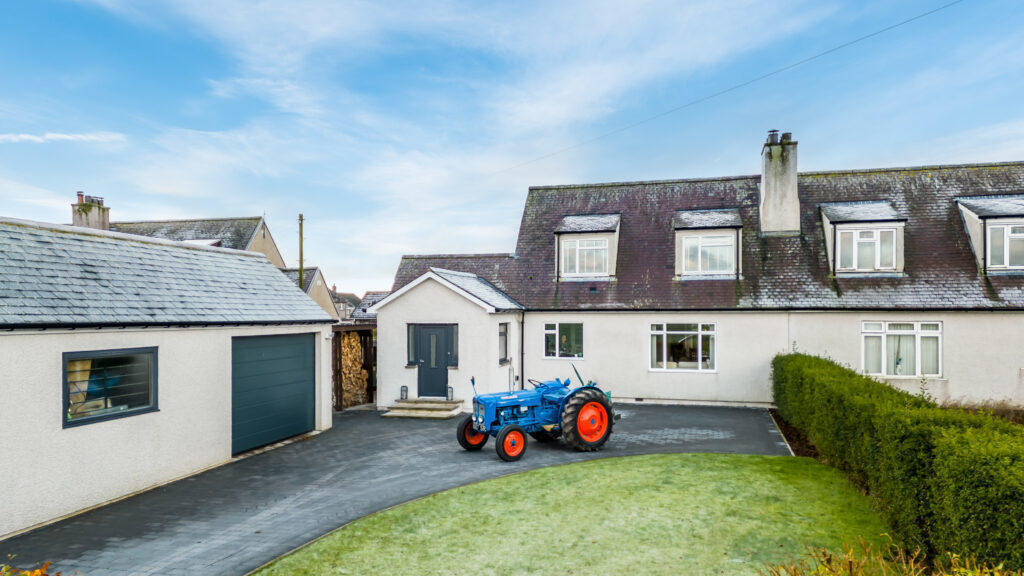 Front of the house - tractor no longer present!