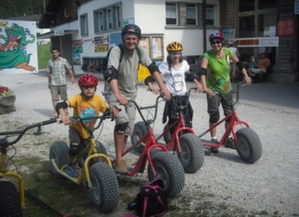 The four of us in Switzerland on an exchange