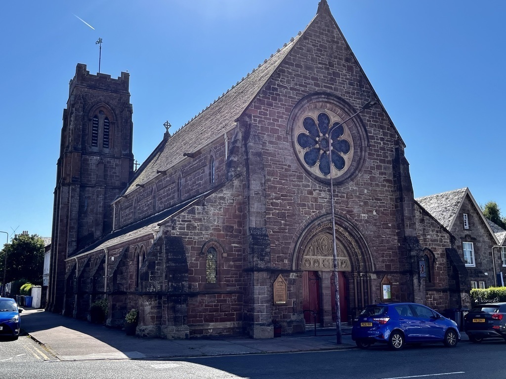 Saint Michaels Church, 100 yards fron us