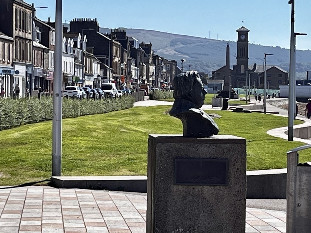 On the River Clyde, the bust of John Logie Baird, inventor of Television 