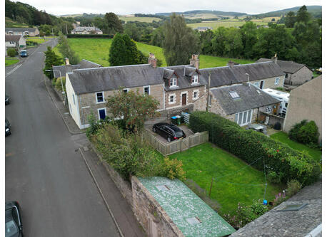 Aerial view of the house - it is the one on the left