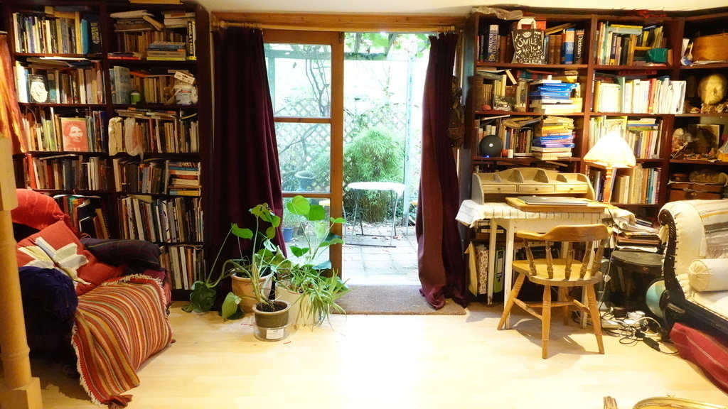 Green Room - Library looking into small garden area