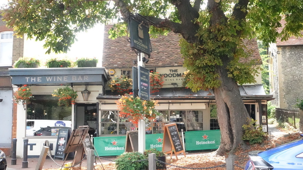 The Woodman - nearby pub next to Carshalton Ponds