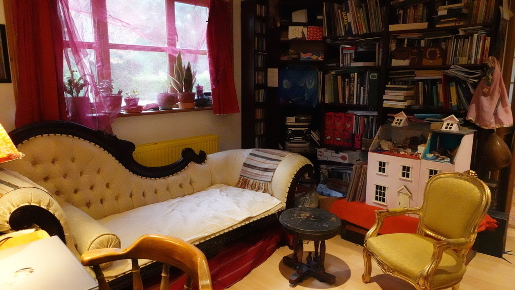 Green Room - Chaise longue and library