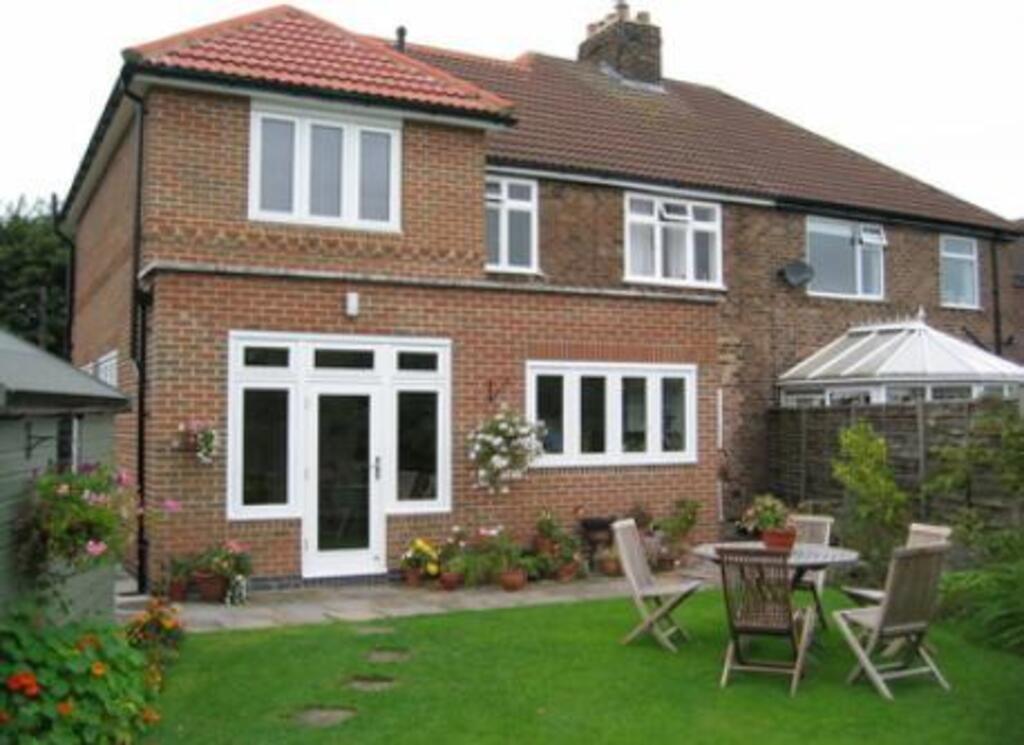 The back of the house and private garden