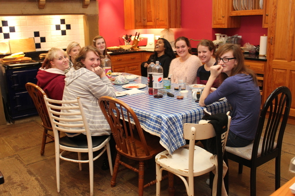 One of the very many birthday parties that have  graced our kitchen and house