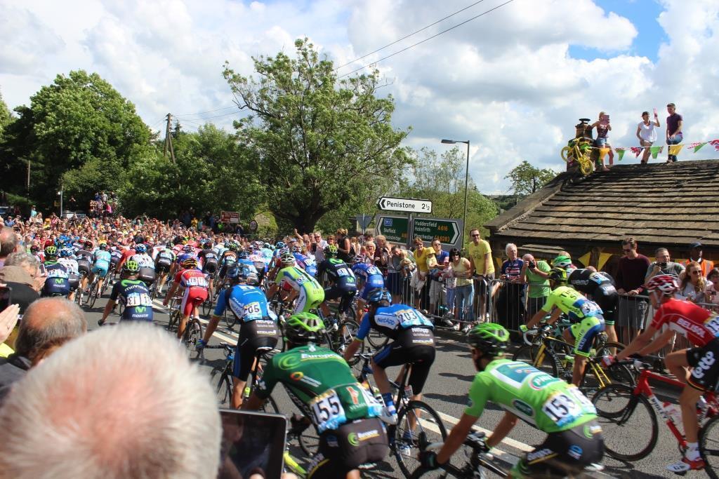 The Tour de France whizzed by just a couple of miles from our front door