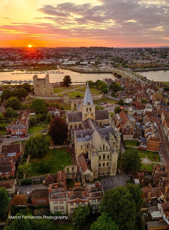 Rochester at sunset 