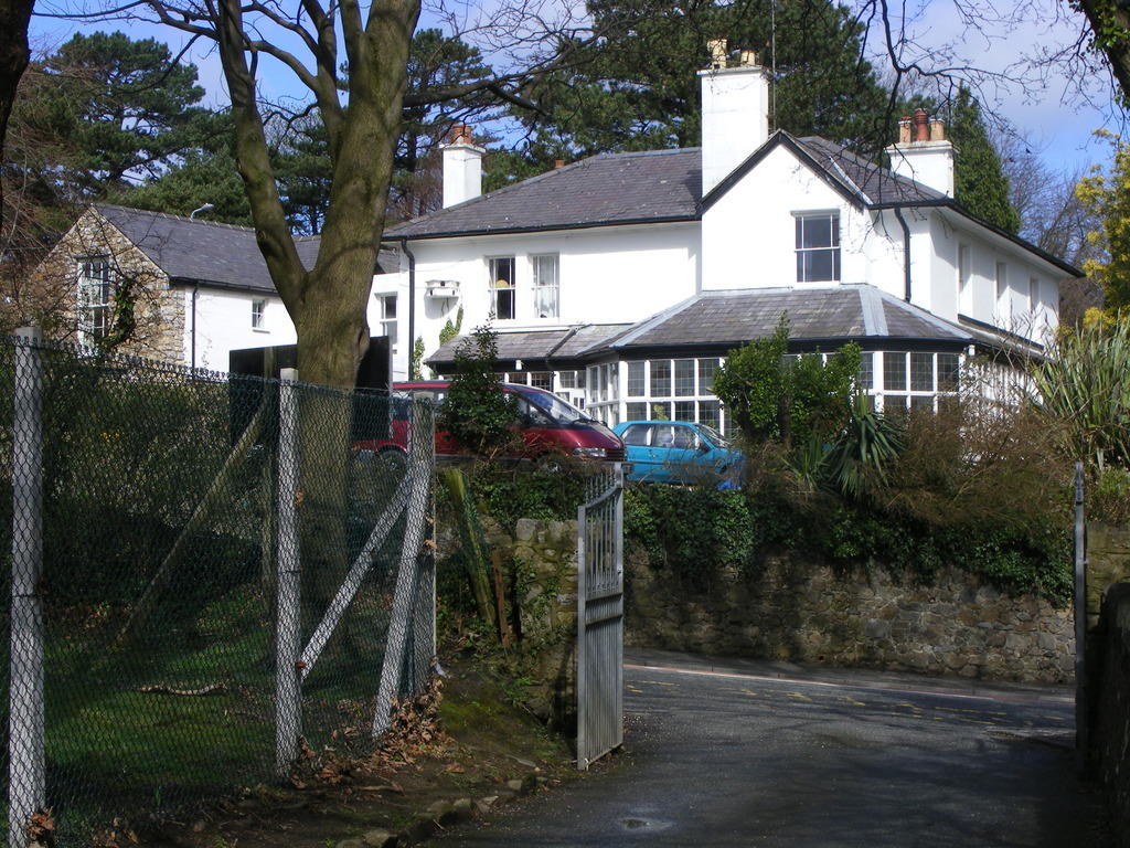 House and annex when trees were cut down