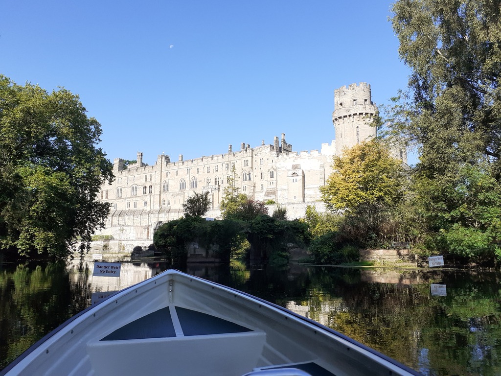 Birthday boat trip from Warwick Boat Hire, St Nicholas Park, near the castle. 12 mins' drive