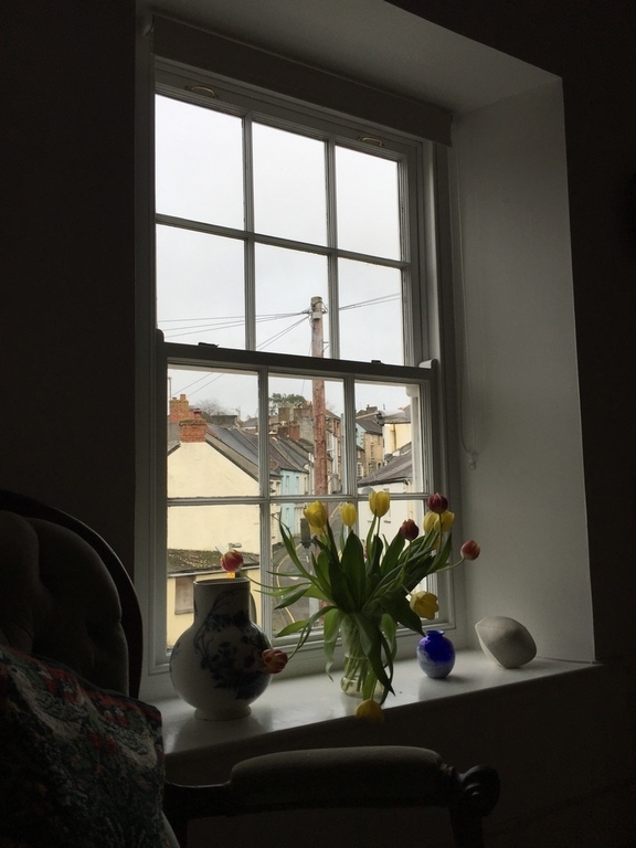 View from living room - historic cornish village